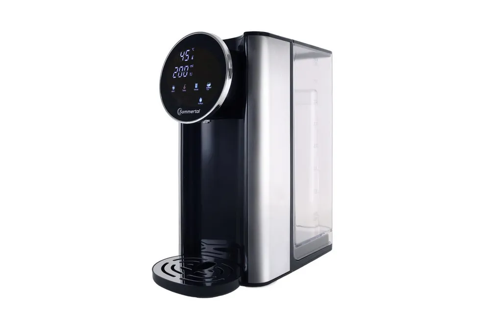 Sommertal Heißwasserspender Sommertal HW400 Heißwasserspender Businessline mit abnehmbaren 4L Tank, 4 l, instant heißes Wasser 45-100°C, Touchdisplay, Babynahrung, kompakt