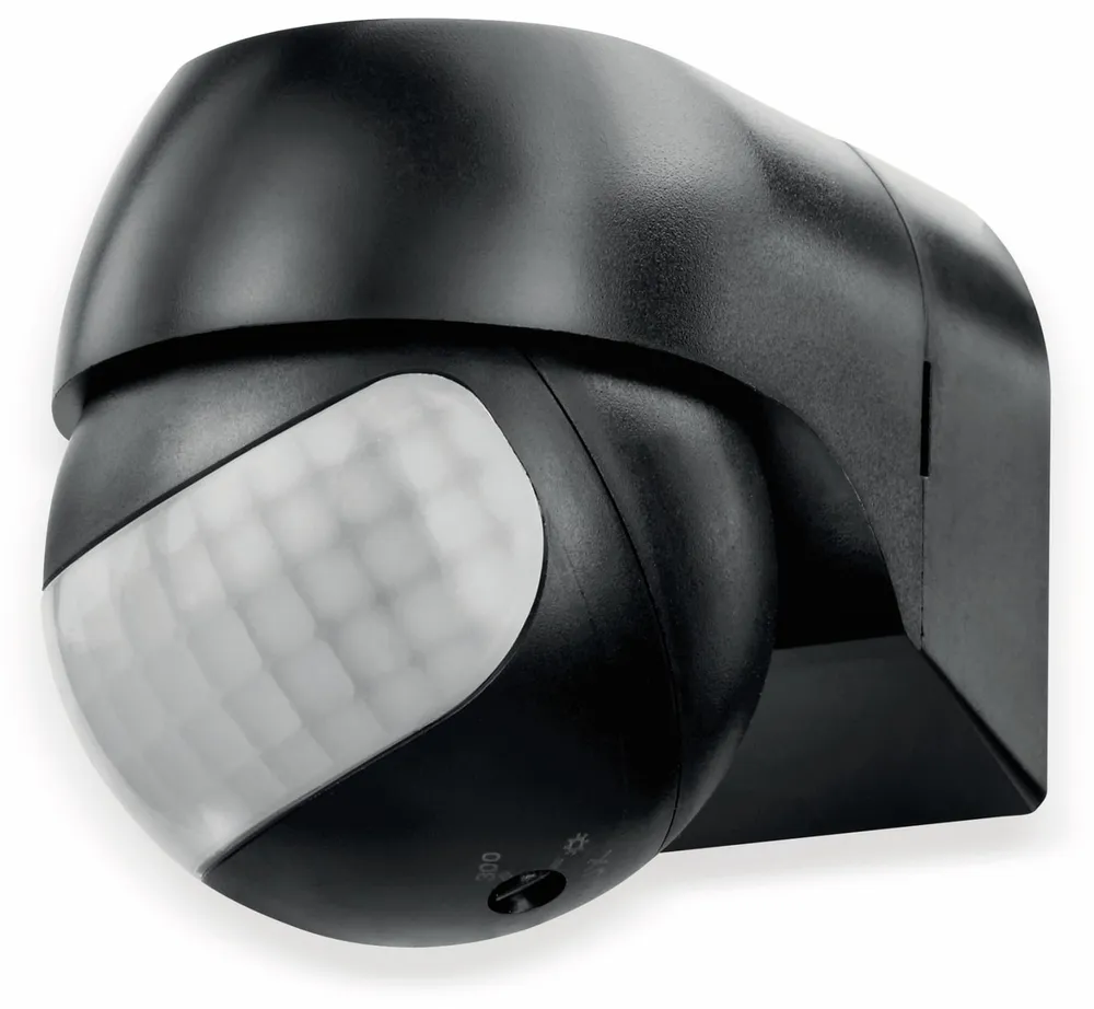 SONERO Bewegungsmelder X-IMS081, 180°, IP44, schwenkbar, schwarz