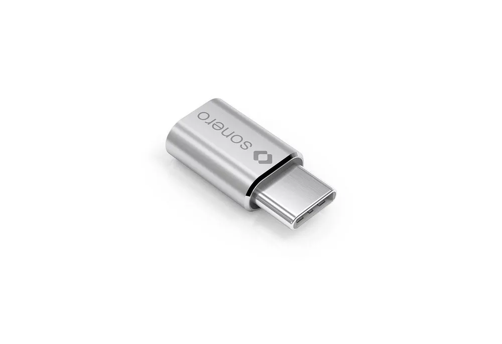 sonero Sonero U-A110 USB-Adapter (USB-C Stecker auf Micro USB-Buchse) alu/sil USB-Kabel