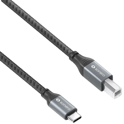 SONERO USB 2.0 Kabel SPC-U020-030 C/B 3m grau-schwarz