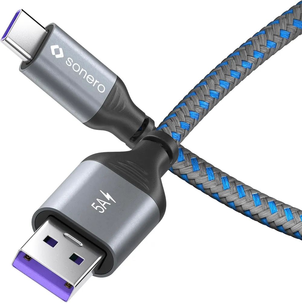 SONERO USB 2.0 Kabel SPC-U110-015 A/C 1,5m grau-schwarz