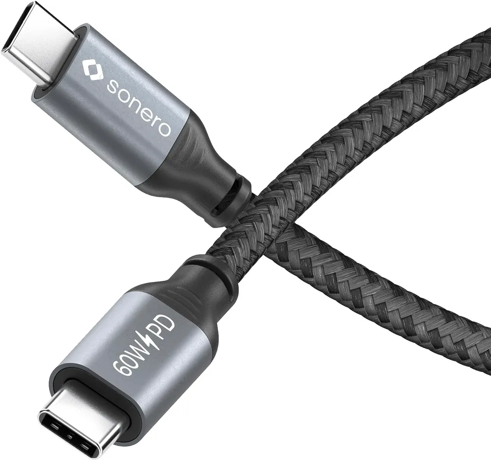 SONERO USB-C Kabel SPC-U300-010 60W PD 1m grau-schwarz