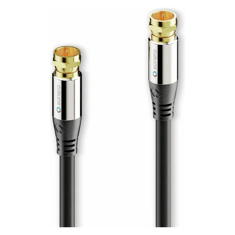 Sonero Sat-Antennenanschlusskabel, 1,5 m, schwarz