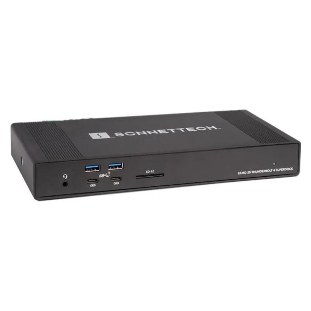 Laptop-Base Sonnet Echo 20 Thunderbolt 4 SuperDock 20 Ports SSD M.2 NVMe 100 W Schwarz