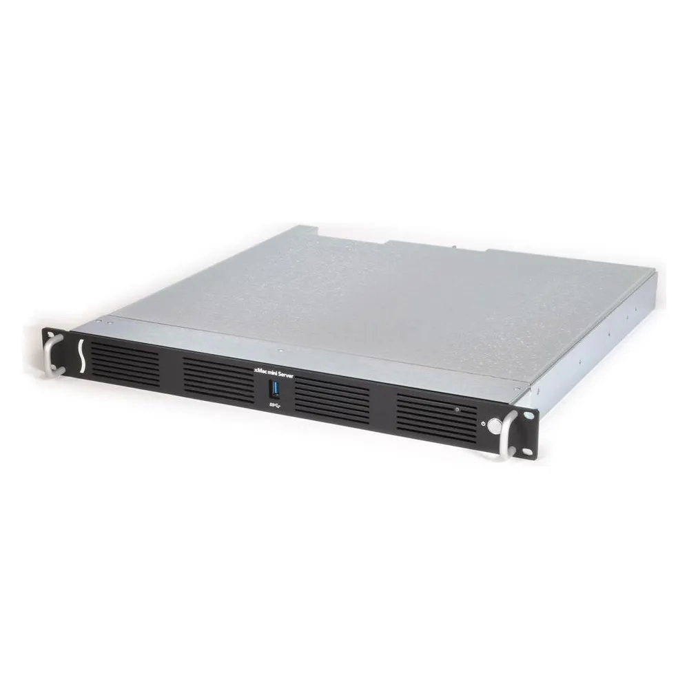 Barebone Sonnet xMac mini Server Rack 1U 150 W Schwarz Grau