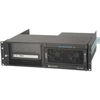 Rack-Gehäuse Sonnet XMAC-STD-IIDV Schwarz 3U für Mac Studio