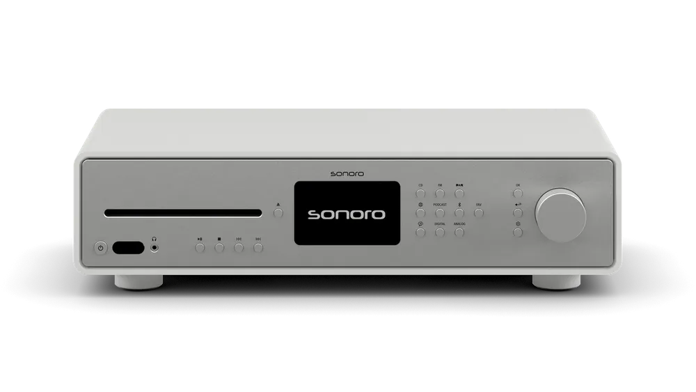 Hi-Res Audio Internet-Receiver MAESTRO Quantum weiß (matt) - silber