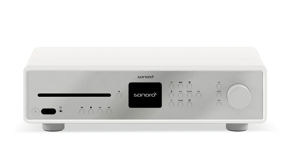 HiFi-CD-Receiver MAESTRO SO-10100-100 Weiß (matt) - Silber