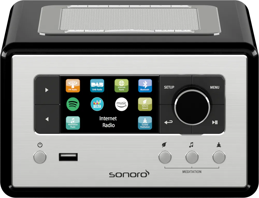 SO-8100-100-BL Relax schwarz Internetradio