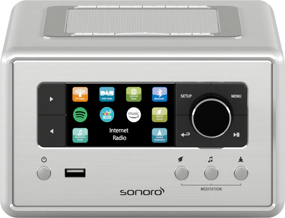 SO-8100-101-SI Relax silber Internetradio