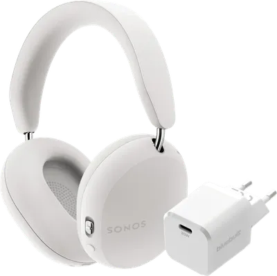 Sonos Ace Weiß + BlueBuilt Power-Delivery-Ladegerät mit USB-C-Port 20 W Weiß