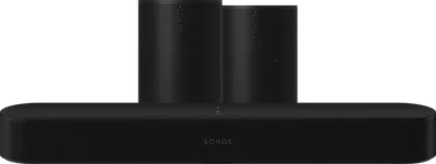 Sonos Beam Gen. 2 Schwarz + 2x Era 100 Schwarz