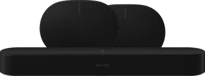 Sonos Beam Gen. 2 Schwarz + 2x Era 300 Schwarz