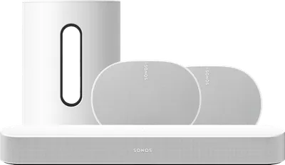 Sonos Beam Gen. 2 Weiß + Era 300 + Sub Mini Weiß