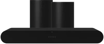 Sonos Ray Schwarz + 2x Era 100 Schwarz