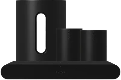 Sonos Ray Schwarz + 2x Era 100 + Sub Mini Schwarz
