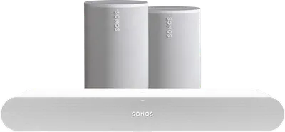 Sonos Ray Weiß + 2x Era 100 Weiß