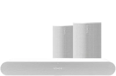 Sonos Ray Weiß + Era 100 SL Doppelpack Weiß