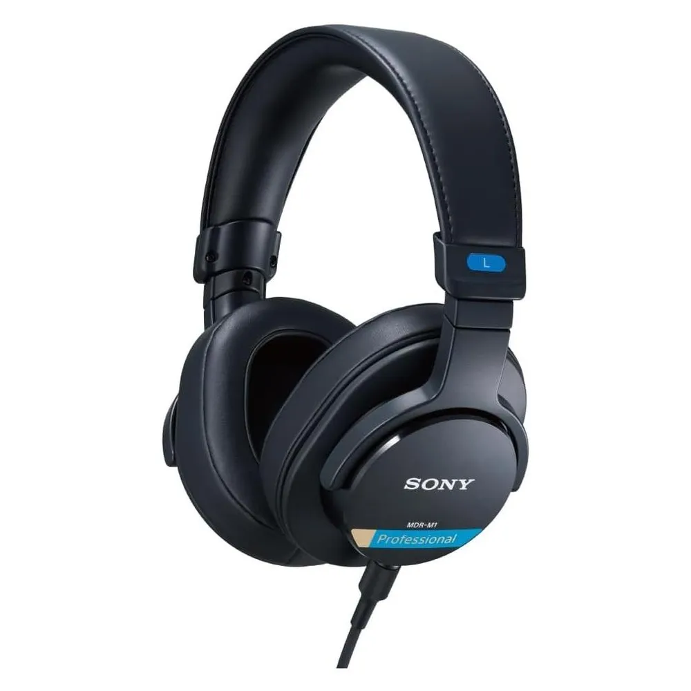 Kopfhörer Sony MDR-M1 kabelgebunden Studiokopfhörer Circumaural Schwarz