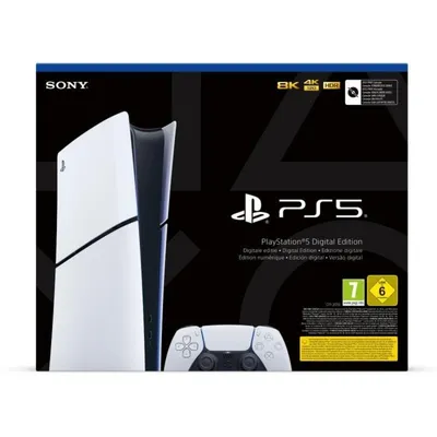 Sony Playstation 5 Slim Digital Sobremesa AMD Ryzen Zen 2 1TB SSD Chassis D Schwarz Weiss
