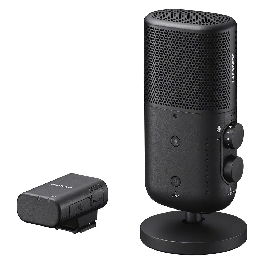 Mikrofon Sony ECM-S1 USB/Bluetooth umschaltbar omnidirektional/unidirektional mit Antipop