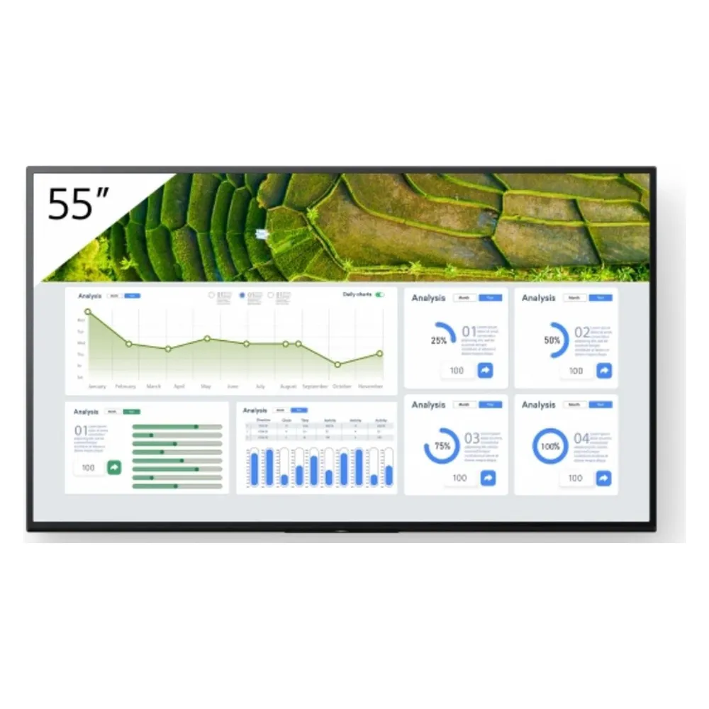 Sony FW-55BZ30L 55" 4K UHD Signage Display LCD IPS WiFi Android