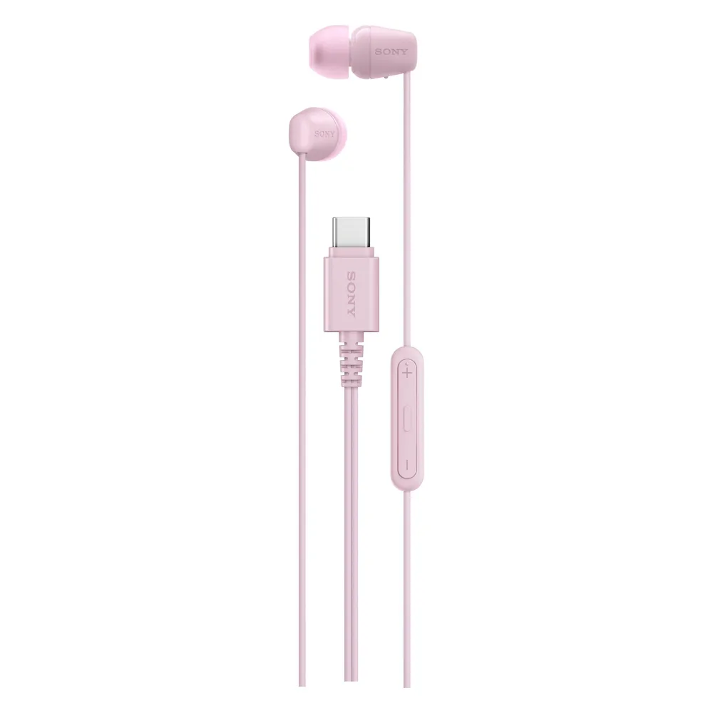 Kopfhörer Sony IER-EX15C mit Kabel USB-C Calls/Musik In-Ear Mikrofon Pink
