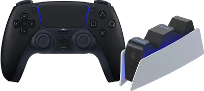 Kabelloser Controller Sony PlayStation 5 DualSense Midnight Black + BlueBuilt-Ladestation