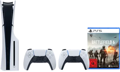 PlayStation 5 Slim mit Laufwerk + Battlefield 6 + Zusätzlicher Controller Weiß