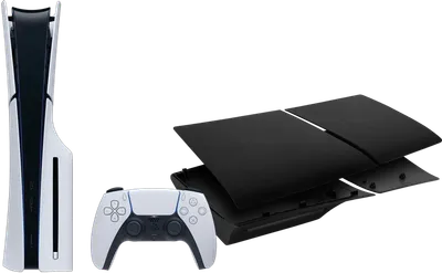 PlayStation 5 Slim mit Laufwerk + Covers Schwarz