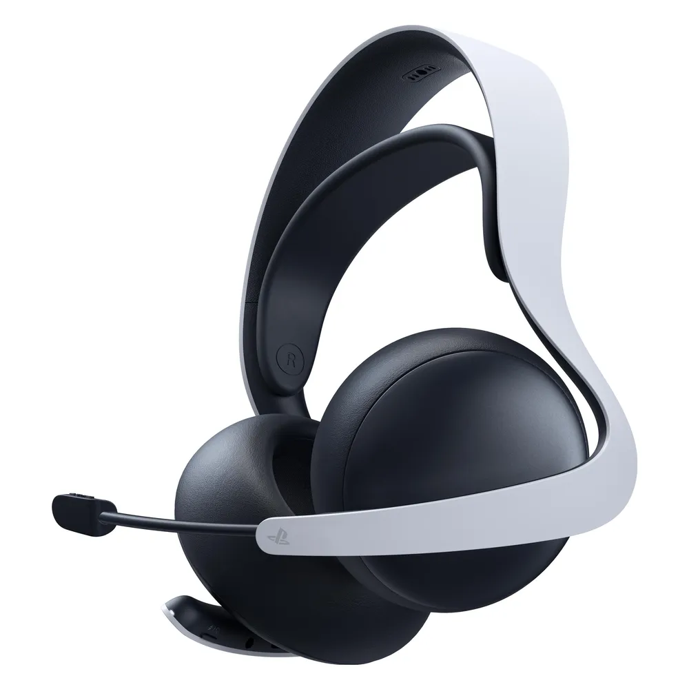 Kopfhörer Sony PULSE Elite Kabellos Bluetooth Gaming mit Geräuschunterdrückung Schwarz Weiß