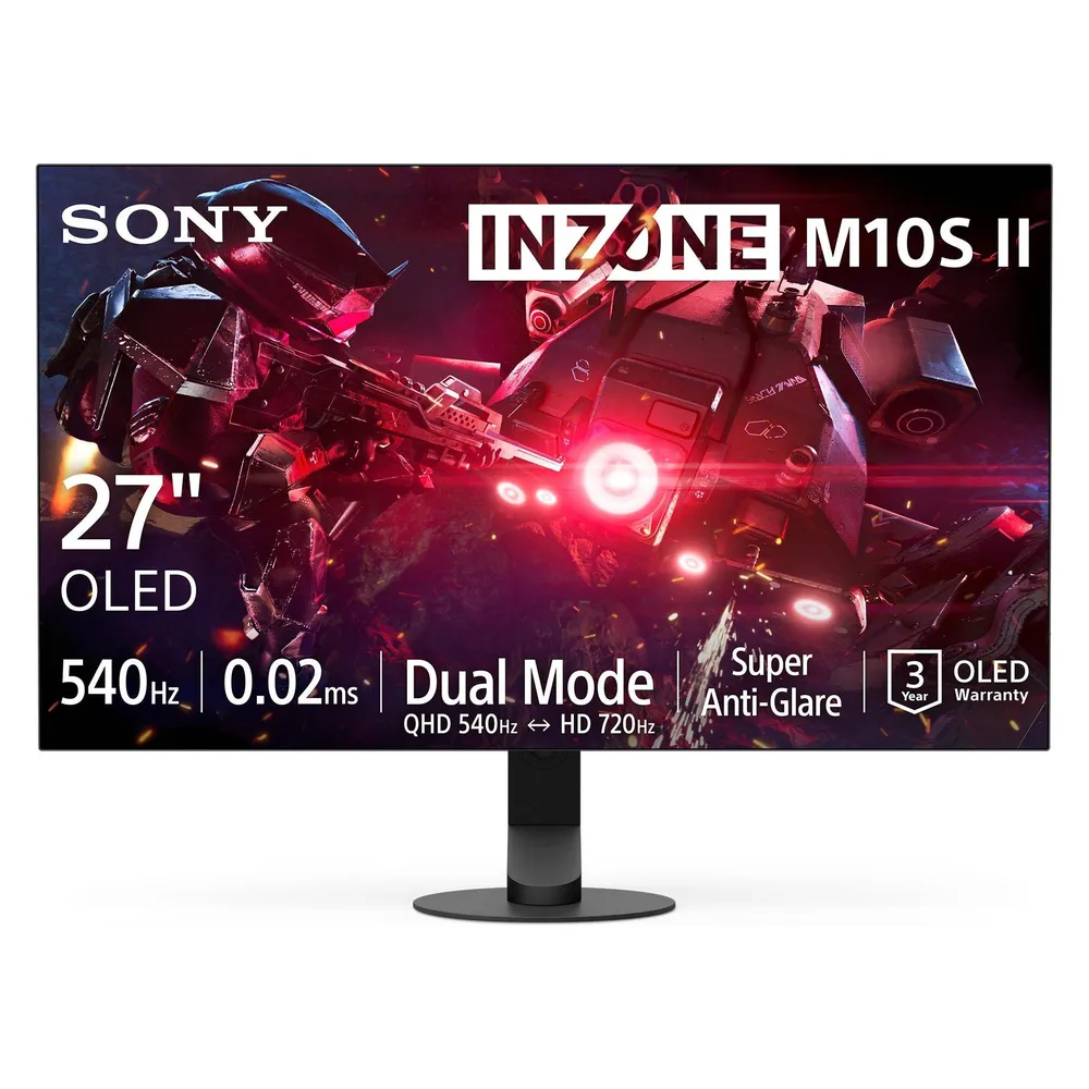 Monitor Sony INZONE M10S II 27" Quad HD 540Hz OLED G-SYNC Höhenverstellbar 0
