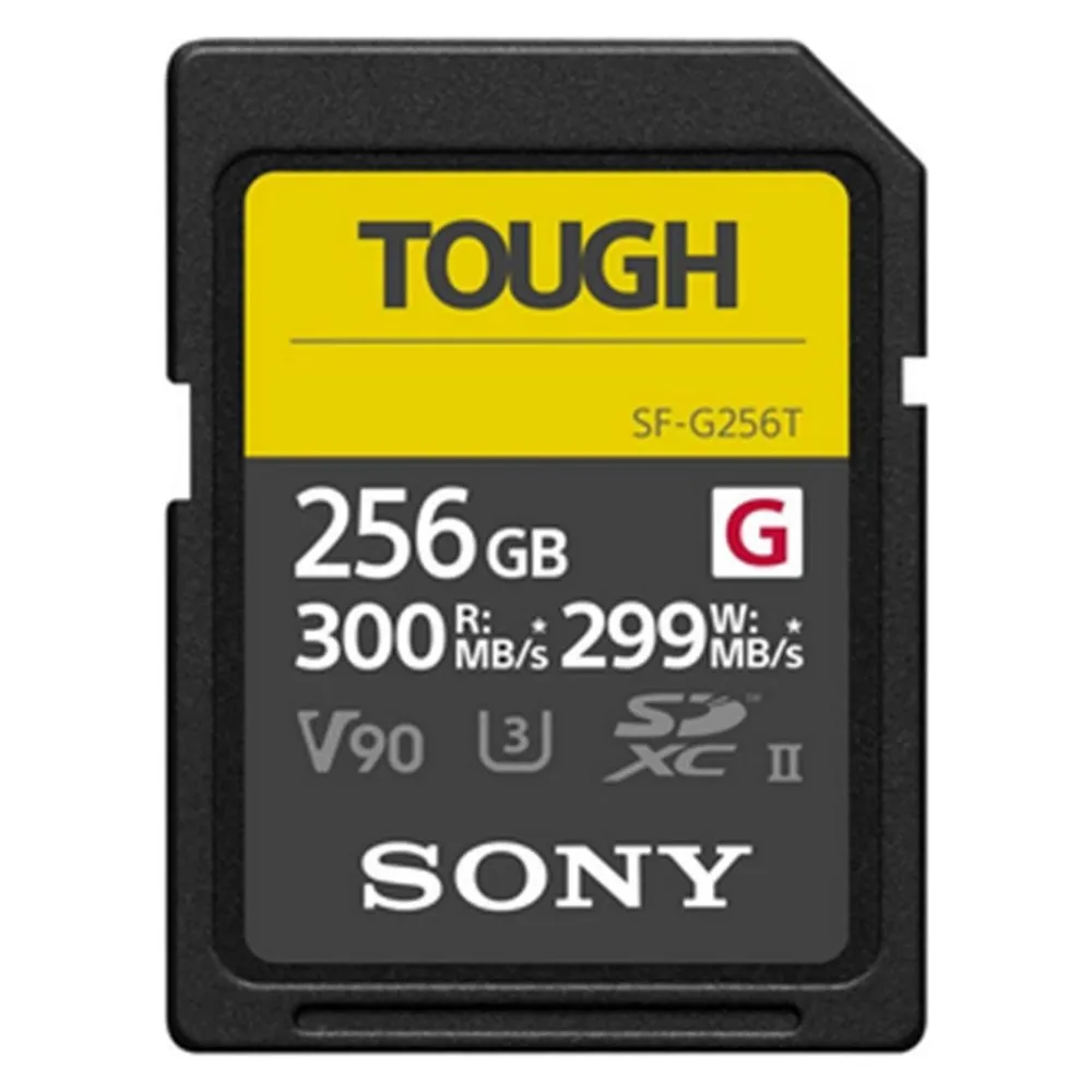 SD-Karte Sony SF-G256T/T1 TOUGH 256GB UHS-II V90 300MB/s wasserfest stoßfest
