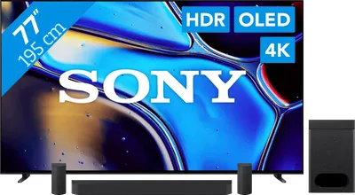 Sony 77 Zoll Bravia 8 OLED 4K (2024) + Sony Bravia Theatre System 6 Schwarz