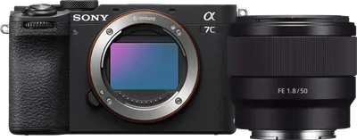 Sony A7C II Schwarz + FE 50mm f/1.8