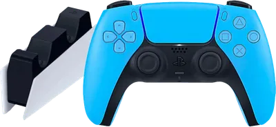 Sony PlayStation 5 DualSense kabelloser Controller Starlight Blue + Ladestation
