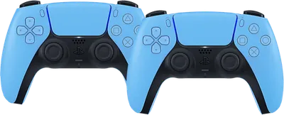 Sony PlayStation 5 DualSense Kabelloser Controller Starlight Blue Doppelpack