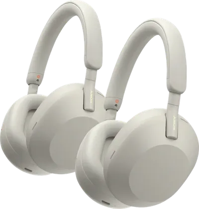 Sony WH-1000XM5 Doppelpack Silber