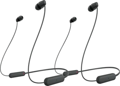 Sony WI-C100 Schwarz Doppelpack