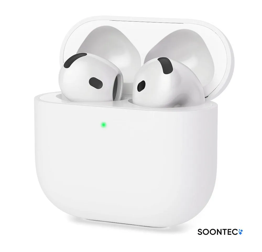 SOONTEC Kopfhörer-Schutzhülle AirPods 4 Case, Silikon