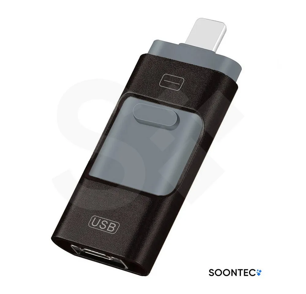 SOONTEC SOONTEC 3.0 USB-Stick 3 in 1 MICRO USB / USB / Lightning für iPhone USB-Stick (Lesegeschwindigkeit 80,00 MB/s)