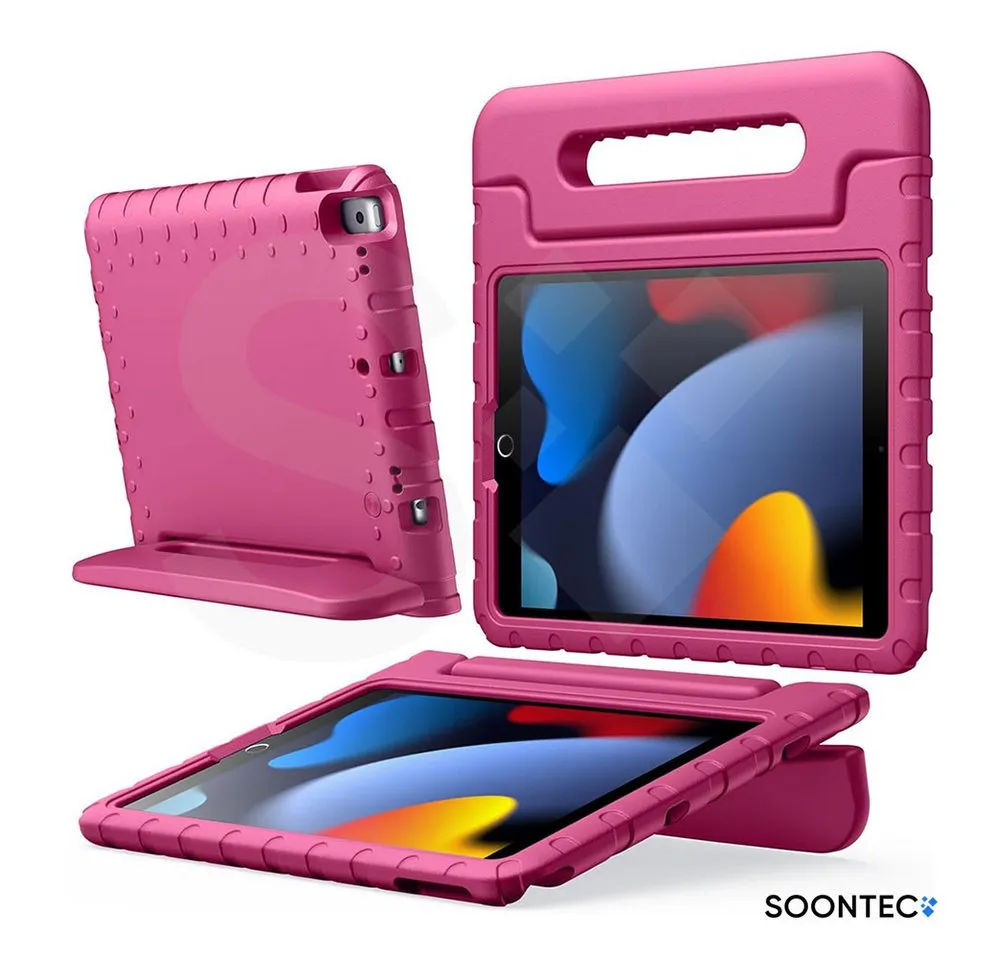 SOONTEC Tablet-Hülle für Kinder – Stoßfeste EVA Schutzhülle mit Griff & Ständer, passend für iPad 10.2, 10.9, Pro 11/13, Air 13, Mini 6/7