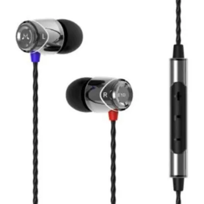 Kabelgebundene SoundMagic E10C Kopfhörer Mini Jack 3,5 mm mit Mikrofon und Lautstärkeregelung schwarz