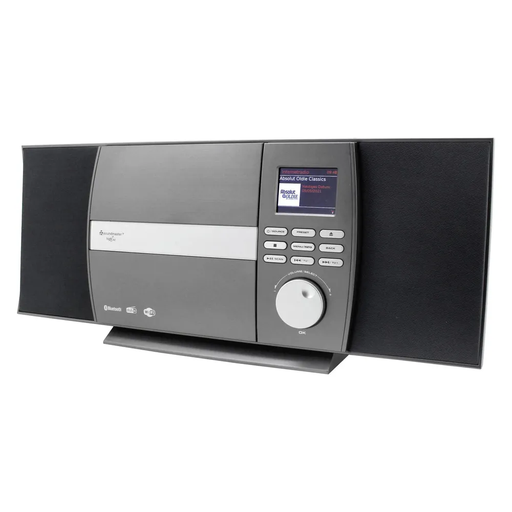 ICD1010 Stereo Musikcenter grau Stereoanlage