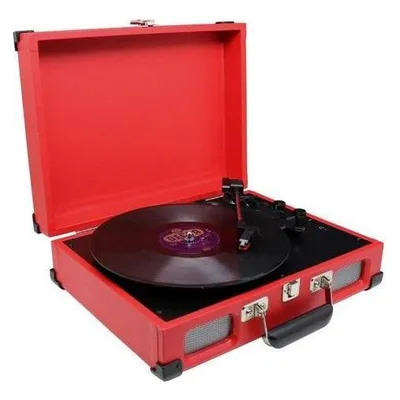 Soundmaster PL580RO - Koffermodel platenspeler - Rood