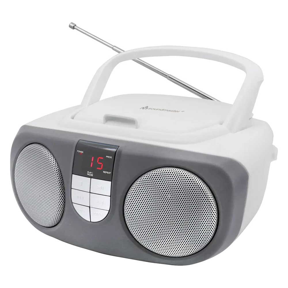 SCD1400SW Weiß Radiorekorder mit CD-Spieler