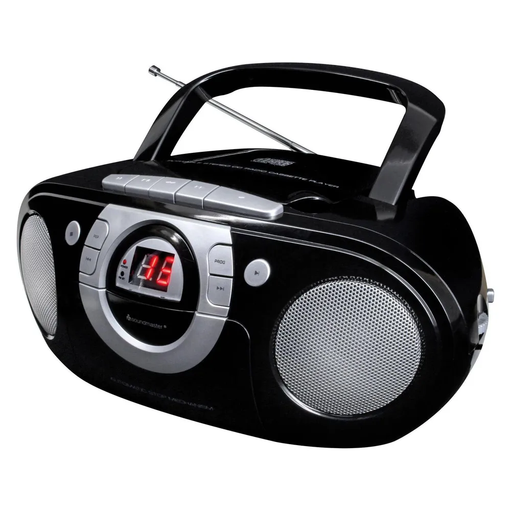 SCD5100SW schwarz Radiorekorder mit CD-Spieler