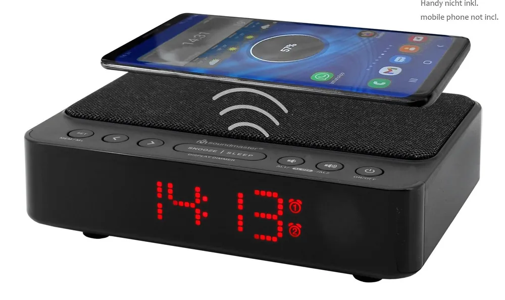 UR124 Schwarz Radiowecker