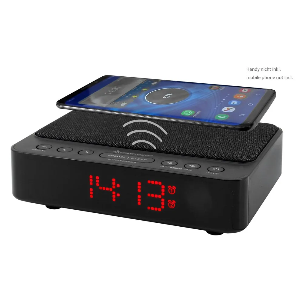 UR124 Schwarz Radiowecker