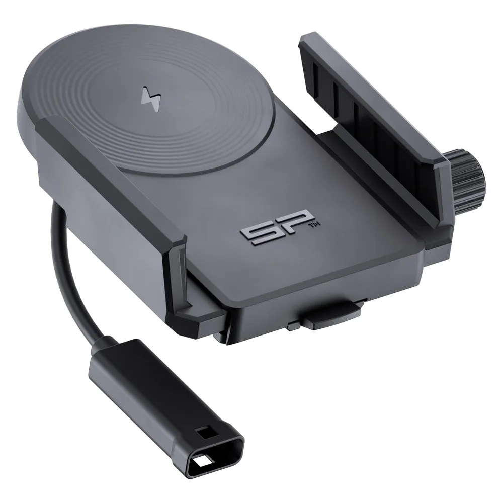 Sp Connect Universal Charging Phone Clamp SPC+ inkl. USB Kabel 15W schwarz